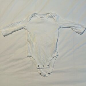 White Carters 6 month Onesie